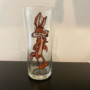 Warner Brothers Vintage 1973 Pepsi Collector Series Wile E Coyote Glass